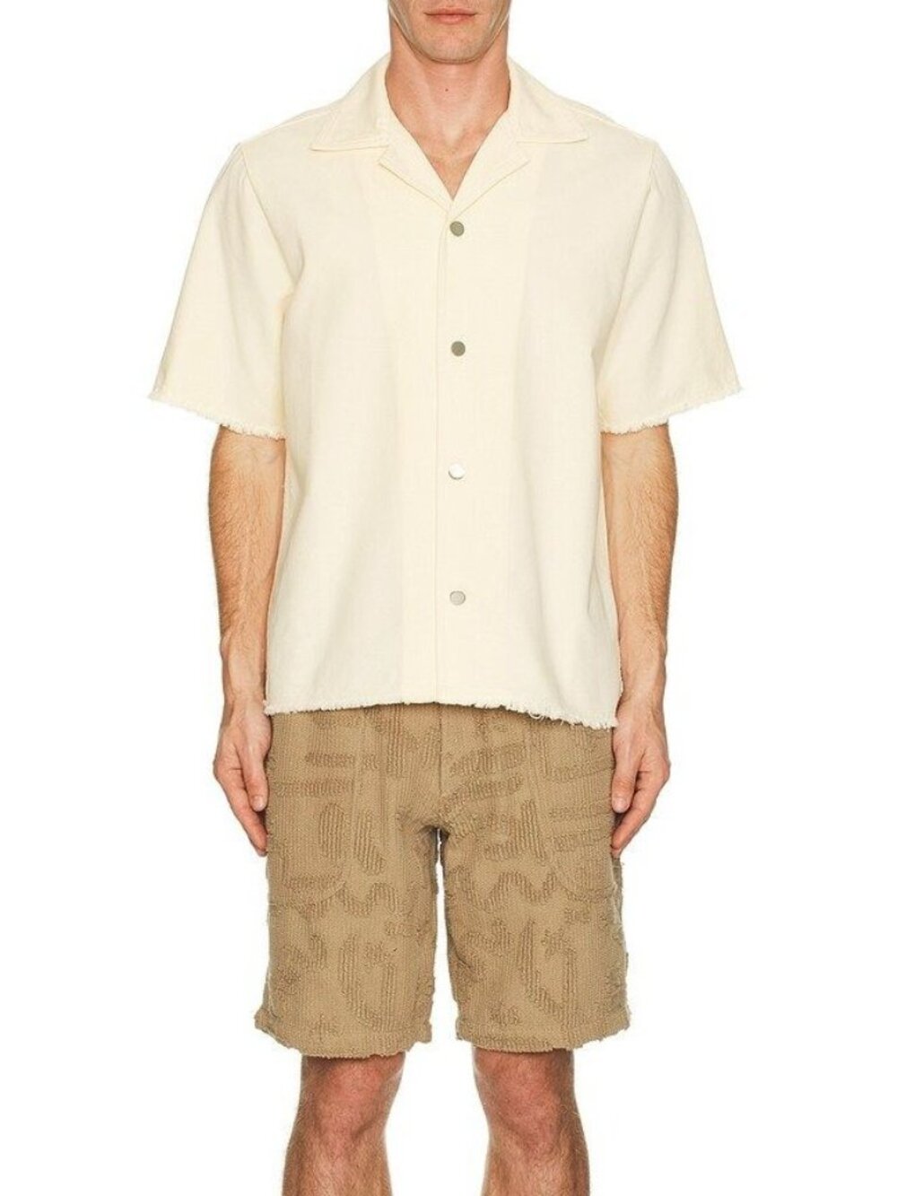 NWT OAS Ecru Bodega Canvas Shirt White Mens Size XL